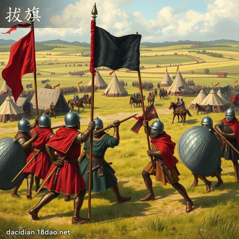 拔旗 - 国语大辞典配图