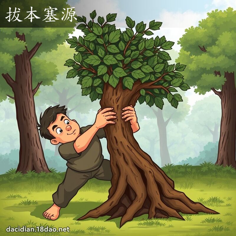 拔本塞源 - 国语大辞典配图