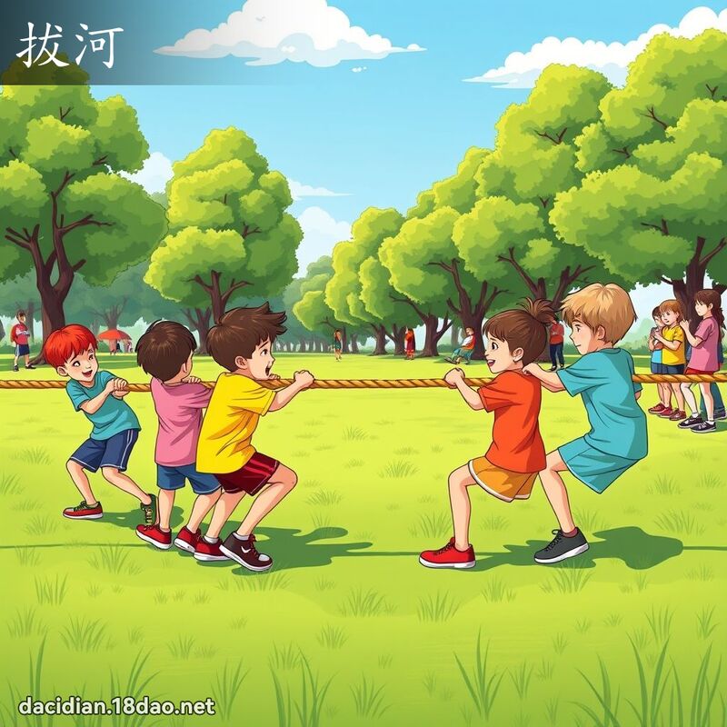 拔河 - 國語大辭典配圖