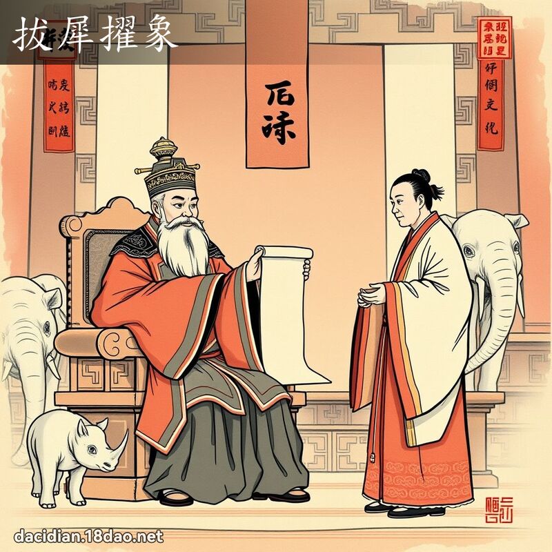 拔犀擢象 - 國語大辭典配圖