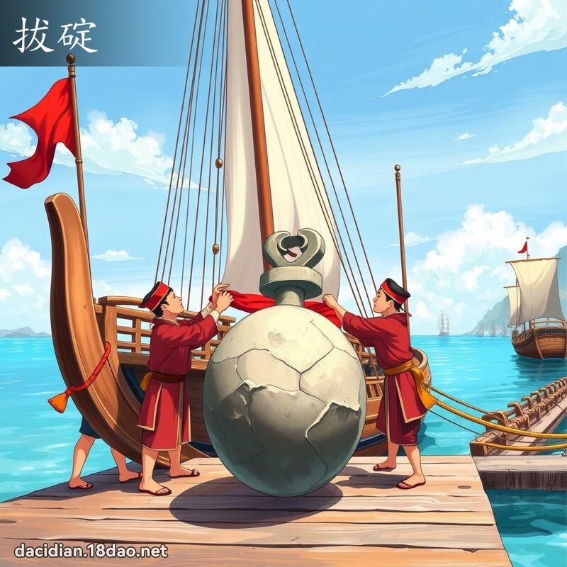 拔碇 - 國語大辭典配圖