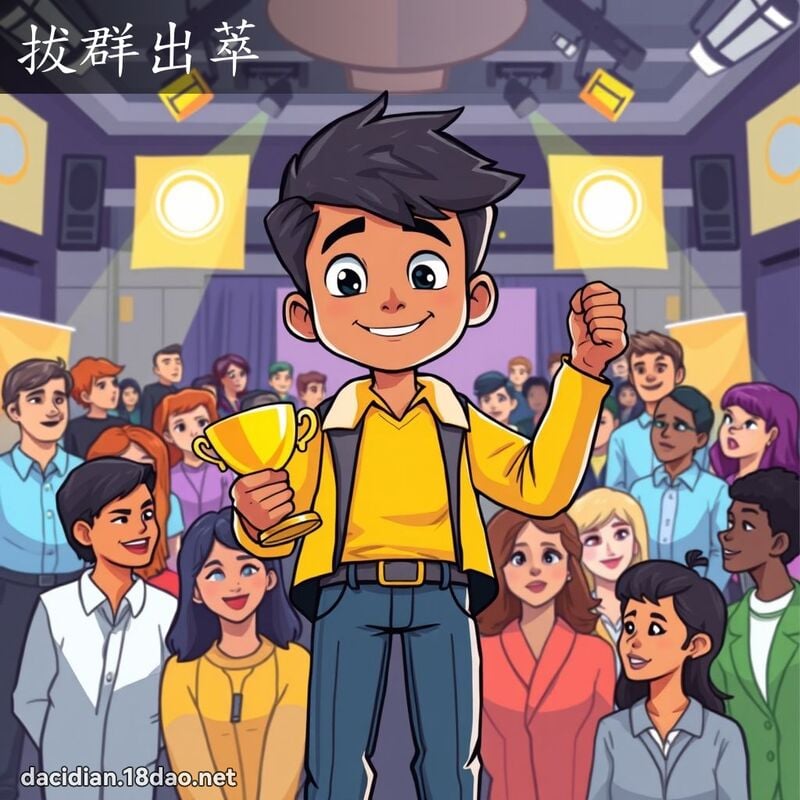 拔群出萃 - 國語大辭典配圖