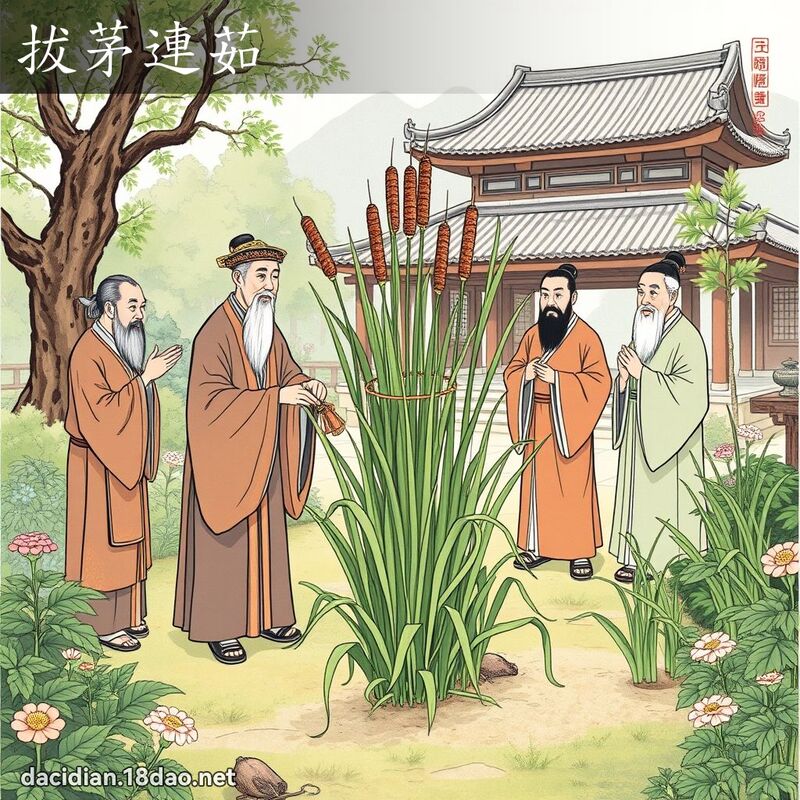 拔茅連茹 - 國語大辭典配圖