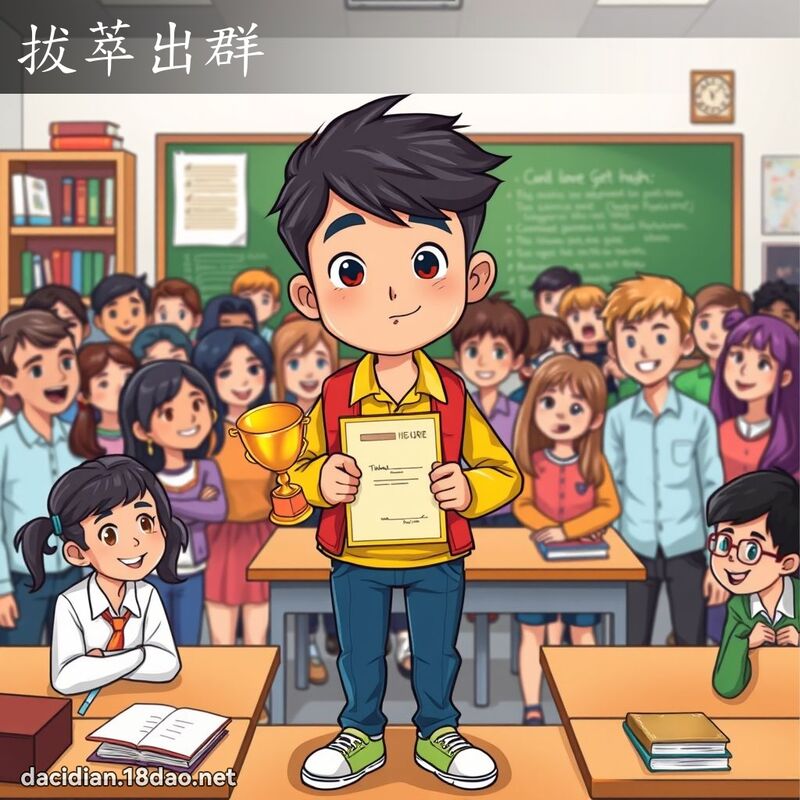 拔萃出群 - 國語大辭典配圖