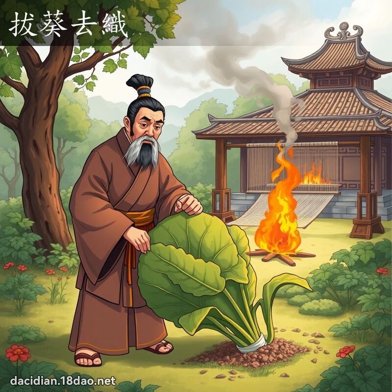 拔葵去織 - 國語大辭典配圖