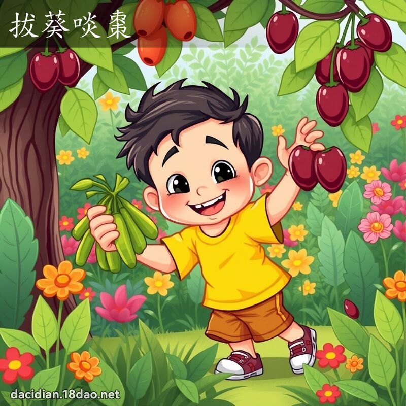 拔葵啖棗 - 國語大辭典配圖