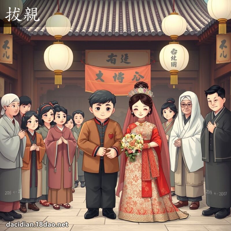 拔亲 - 国语大辞典配图