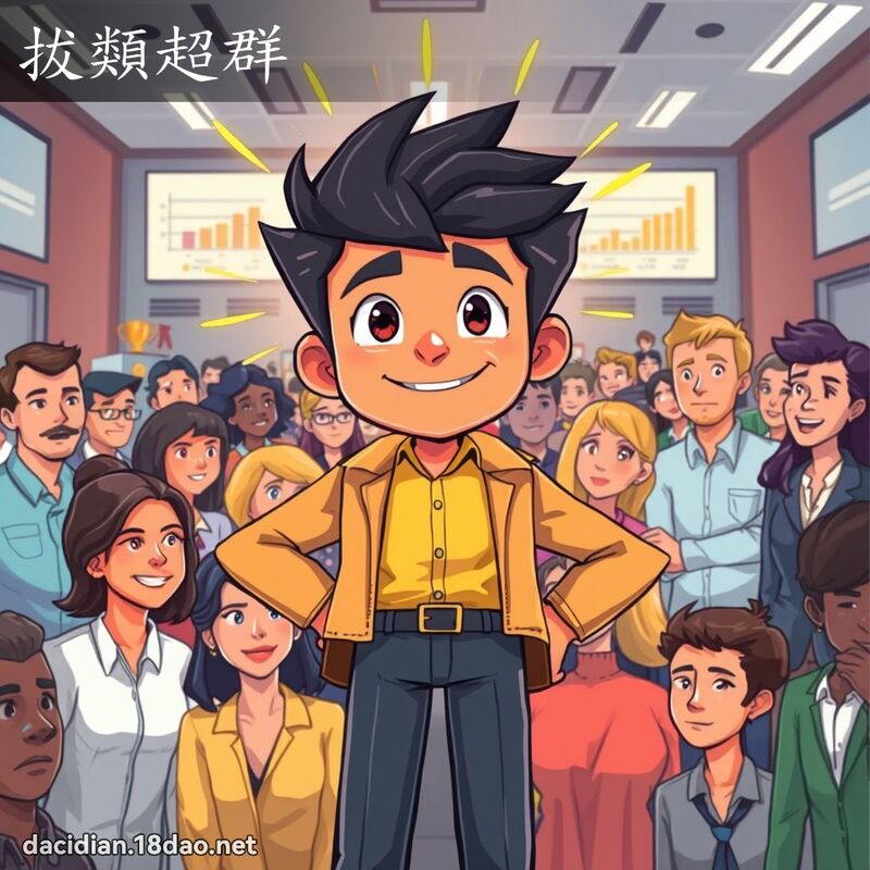 拔类超群 - 国语大辞典配图