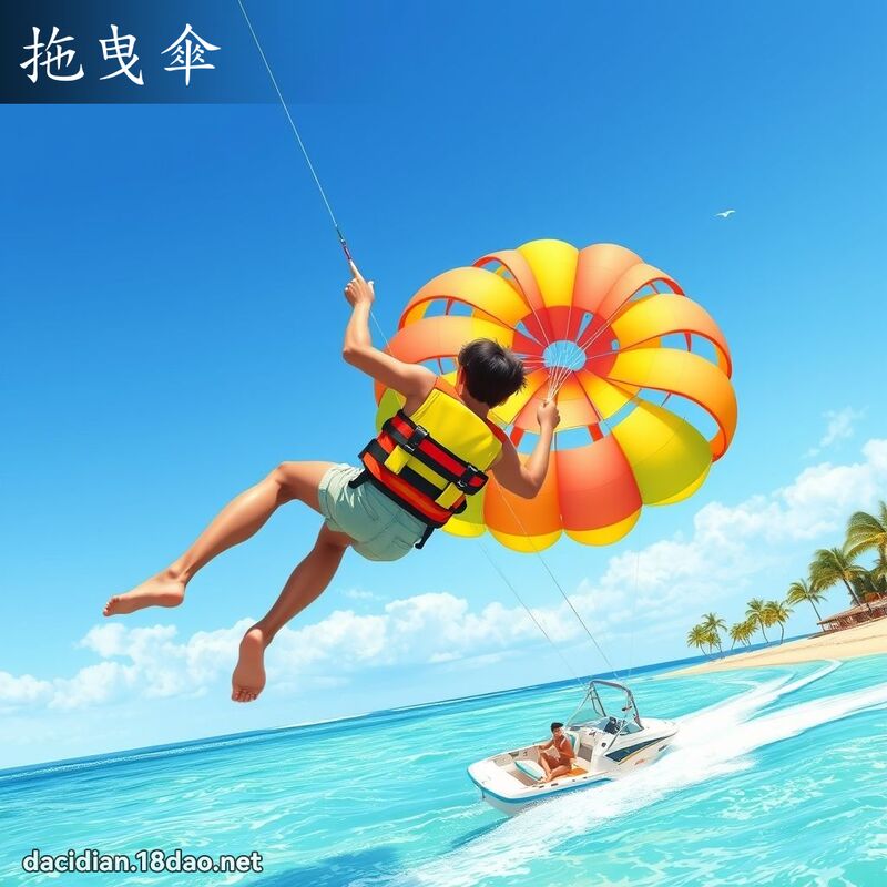 拖曳傘 - 國語大辭典配圖