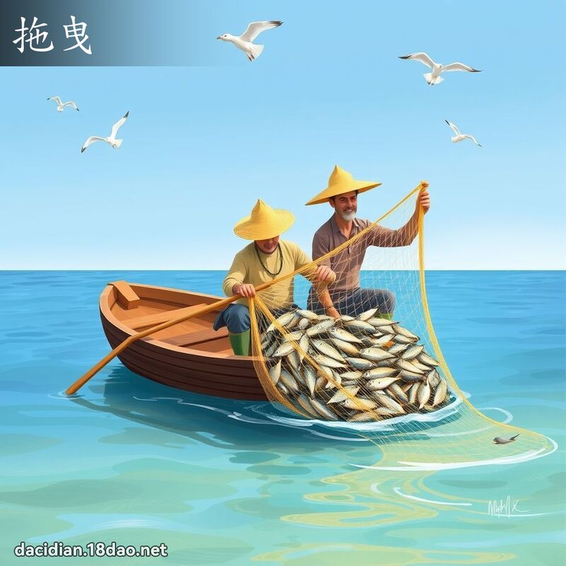 拖曳 - 国语大辞典配图