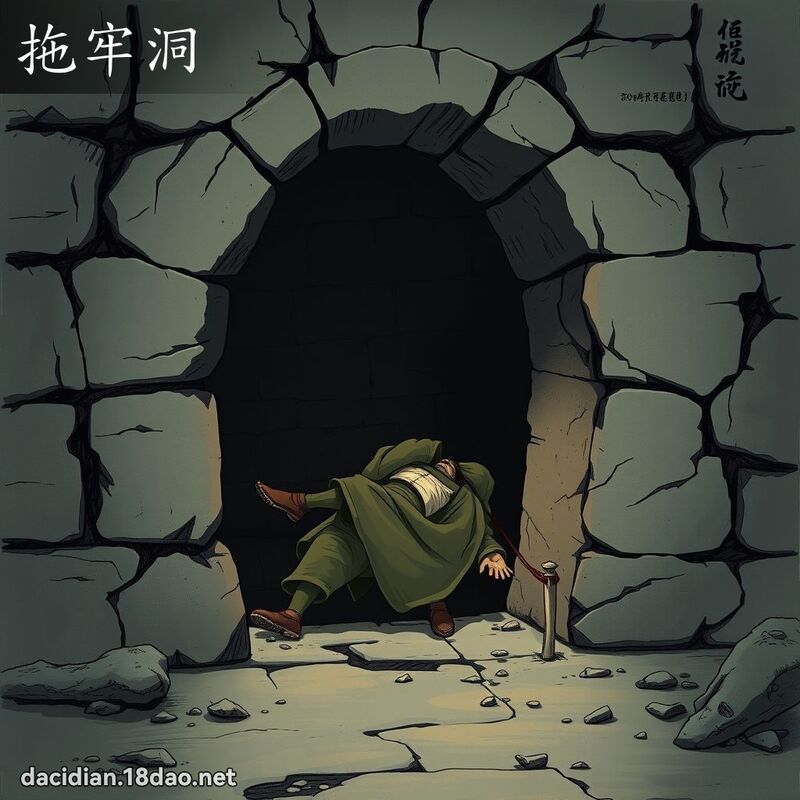拖牢洞 - 国语大辞典配图