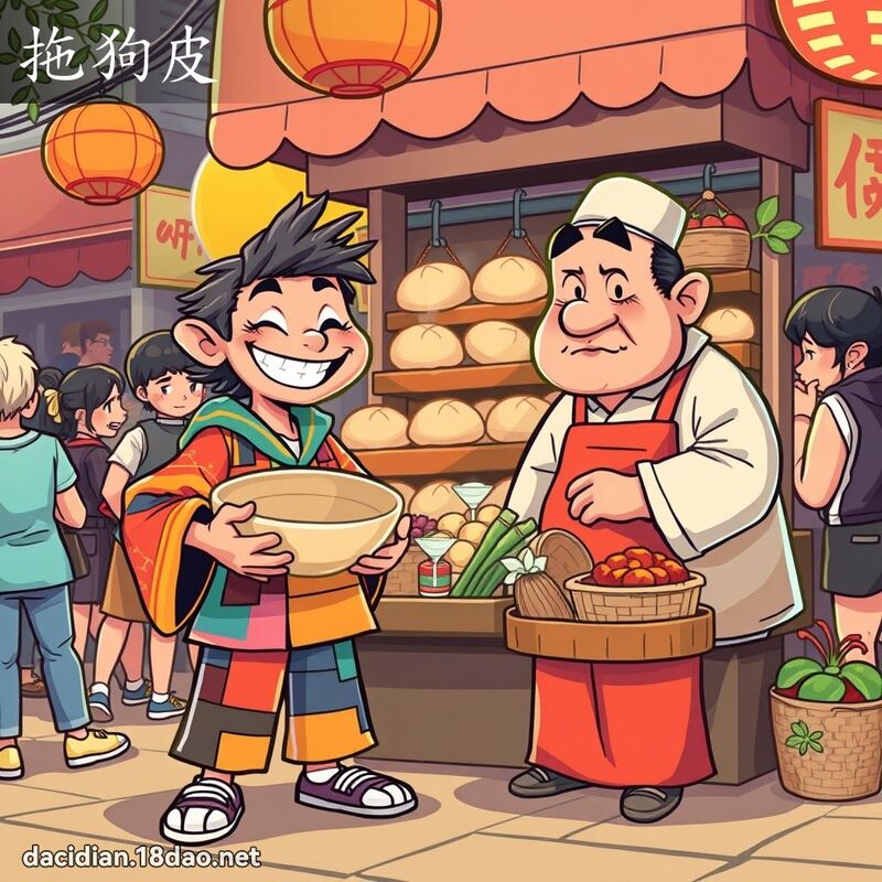 拖狗皮 - 国语大辞典配图