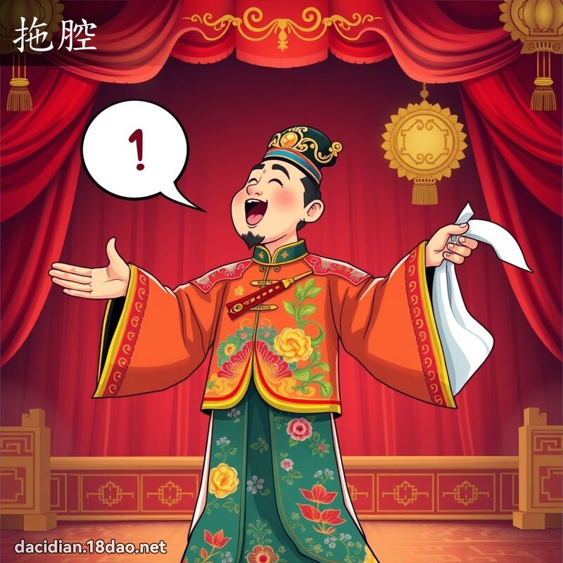 拖腔 - 國語大辭典配圖