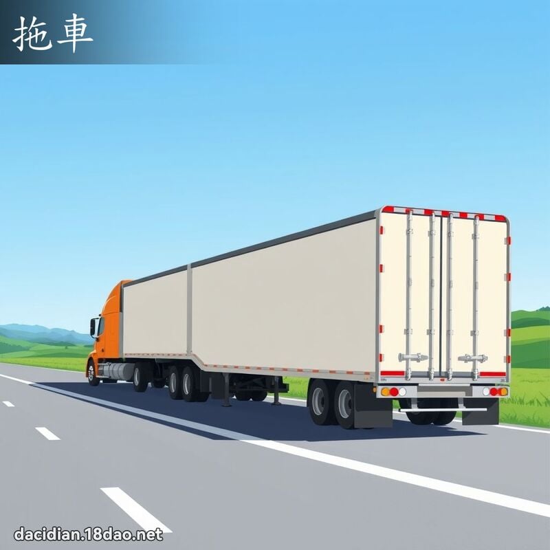 拖車 - 國語大辭典配圖