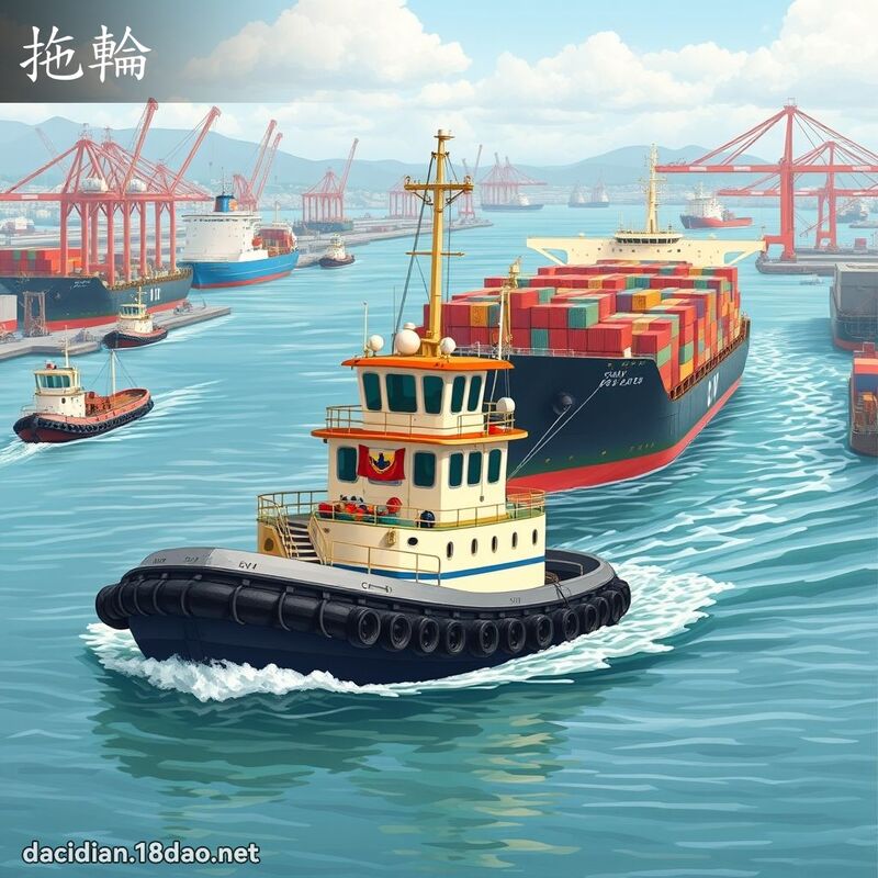 拖輪 - 國語大辭典配圖