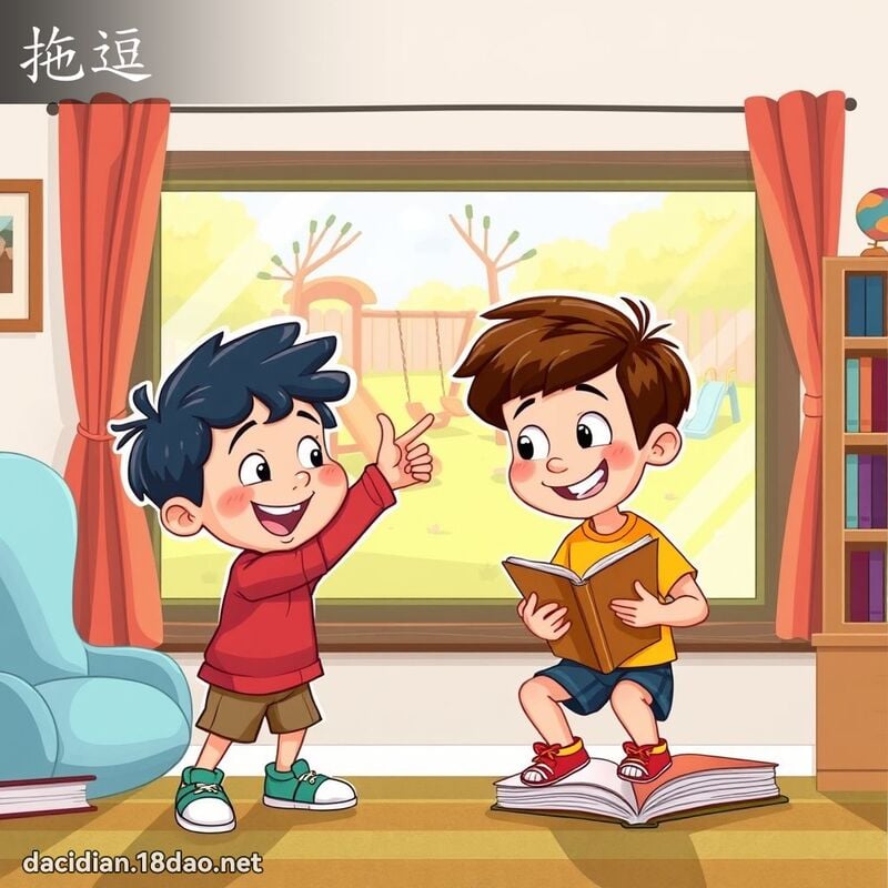 拖逗 - 國語大辭典配圖