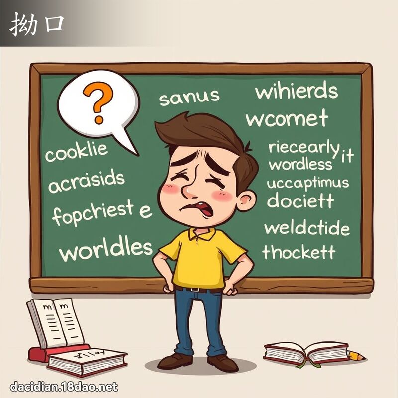 拗口 - 国语大辞典配图