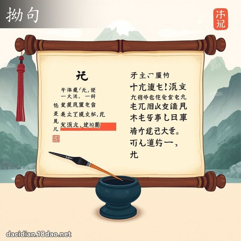 拗句 - 國語大辭典配圖