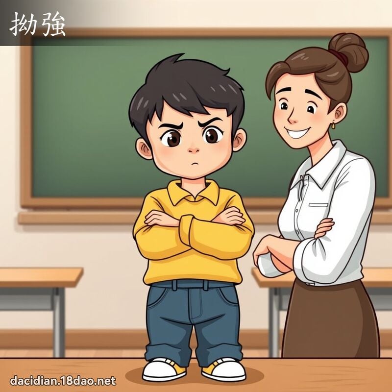 拗强 - 国语大辞典配图
