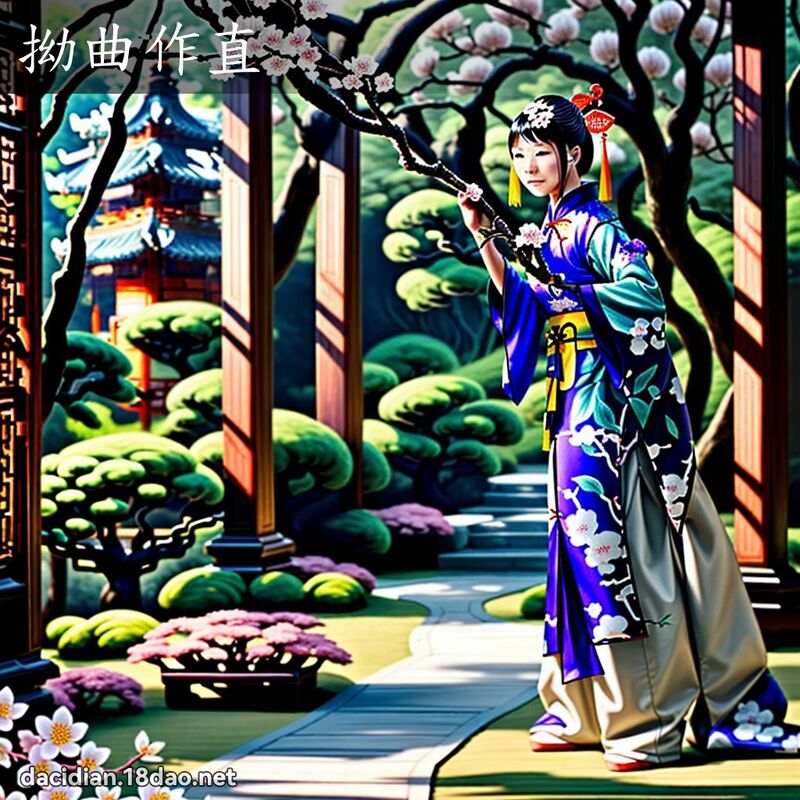 拗曲作直 - 國語大辭典配圖