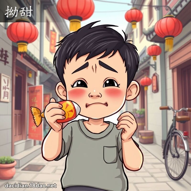 拗甜 - 國語大辭典配圖