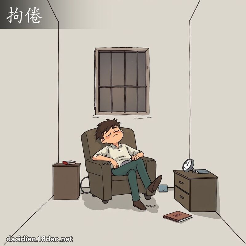 拘倦 - 国语大辞典配图