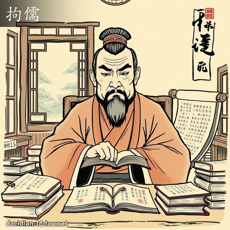 拘儒 - 国语大辞典配图