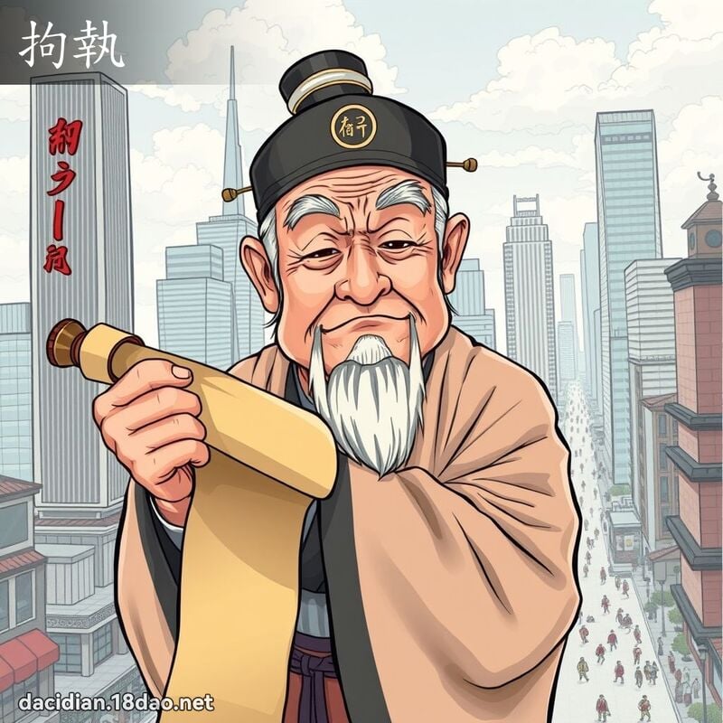 拘执 - 国语大辞典配图