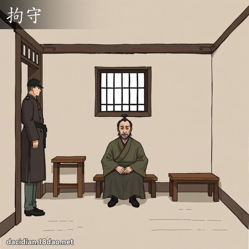 拘守 - 国语大辞典配图