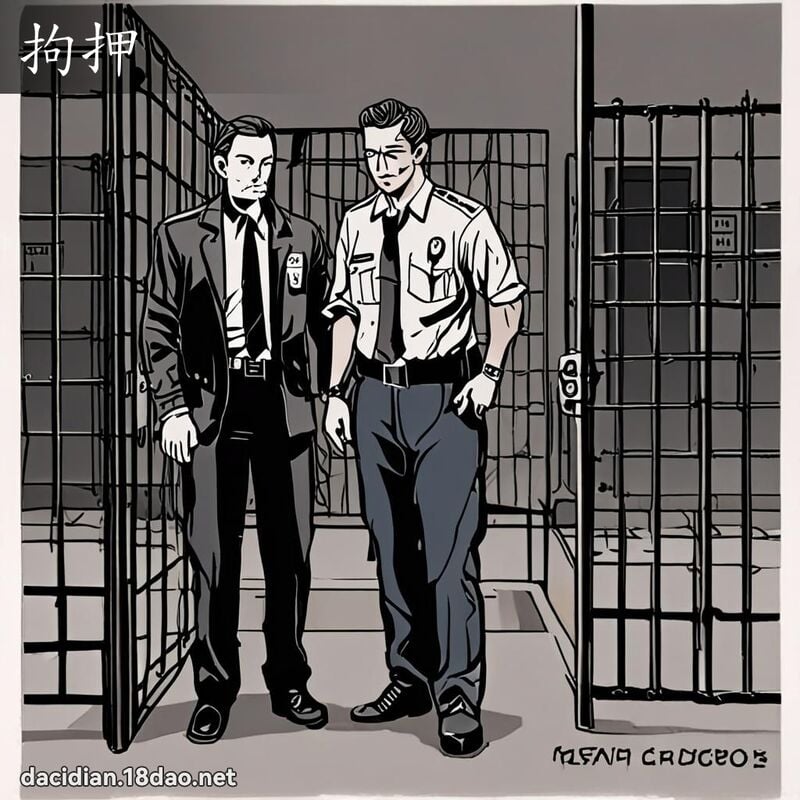 拘押 - 國語大辭典配圖