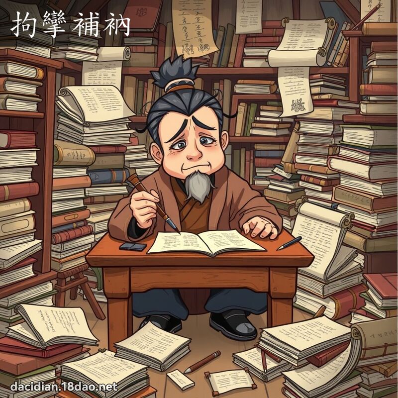 拘攣補衲 - 國語大辭典配圖