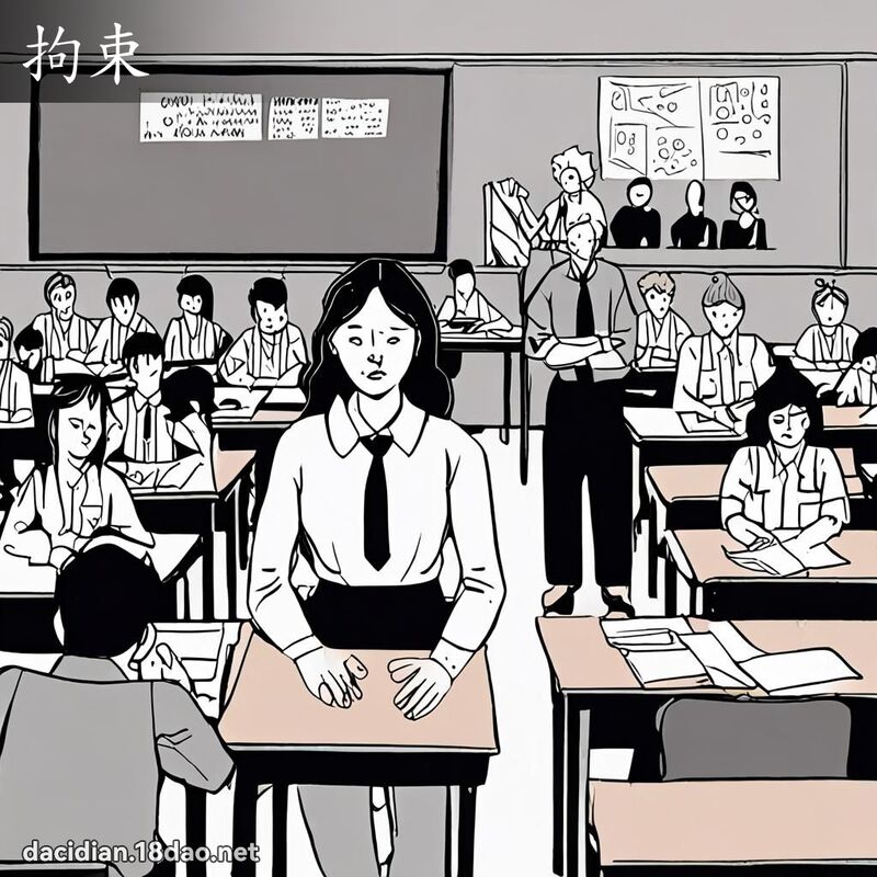 拘束 - 国语大辞典配图