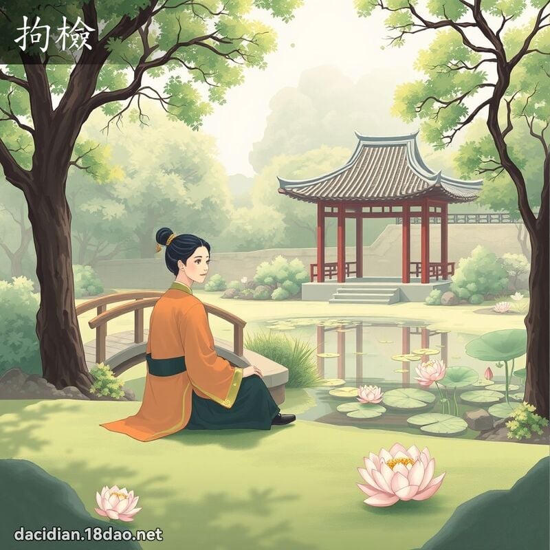 拘检 - 国语大辞典配图