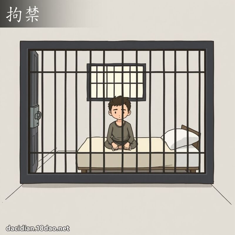 拘禁 - 國語大辭典配圖