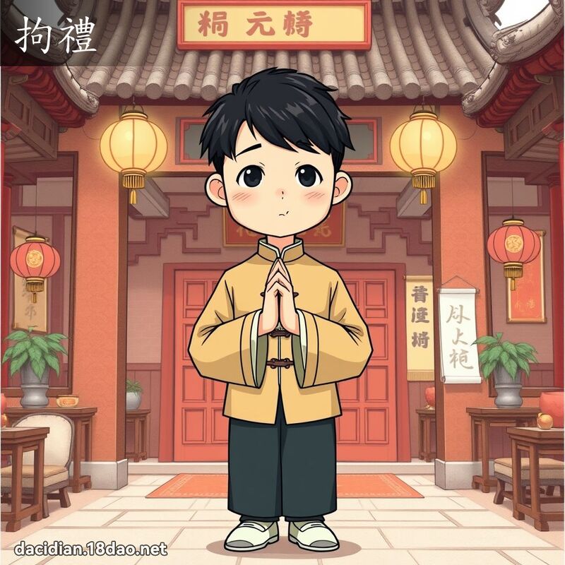 拘礼 - 国语大辞典配图