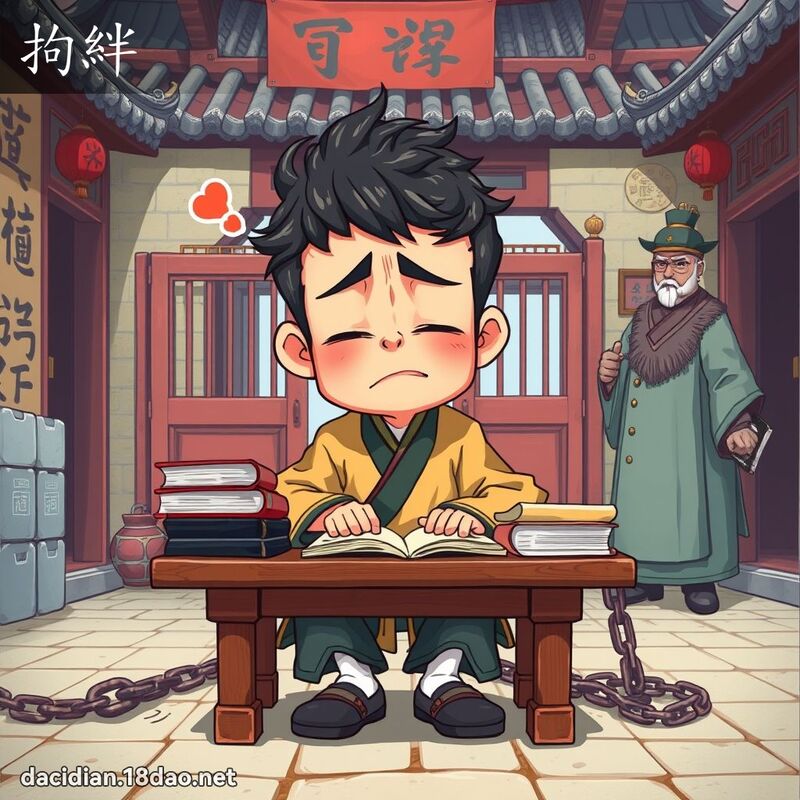 拘绊 - 国语大辞典配图