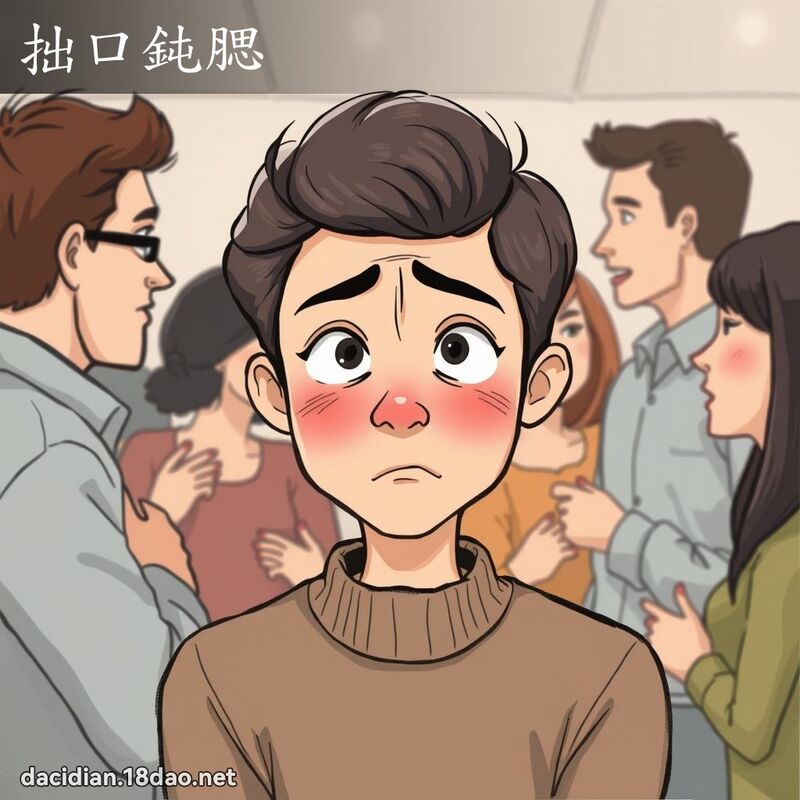 拙口鈍腮 - 國語大辭典配圖