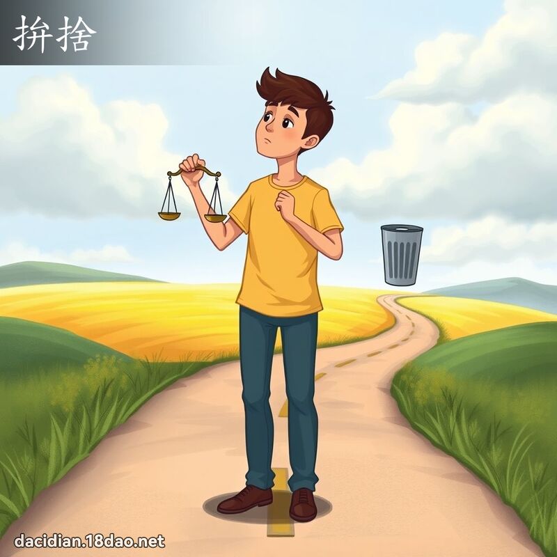 拚捨 - 國語大辭典配圖