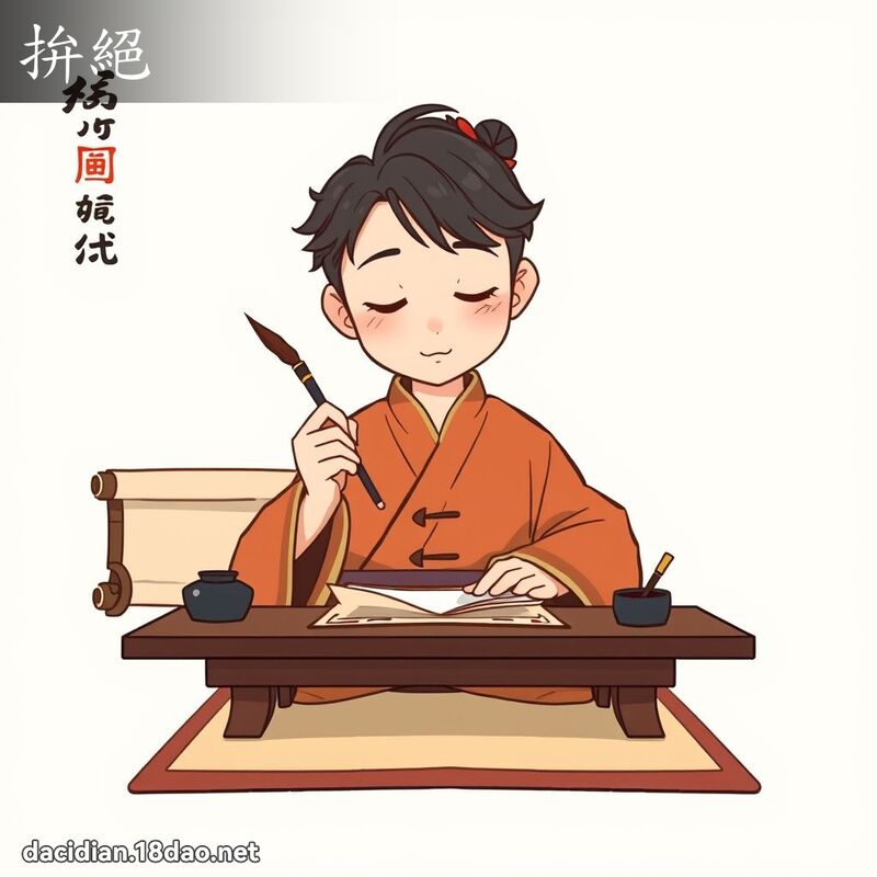 拚绝 - 国语大辞典配图