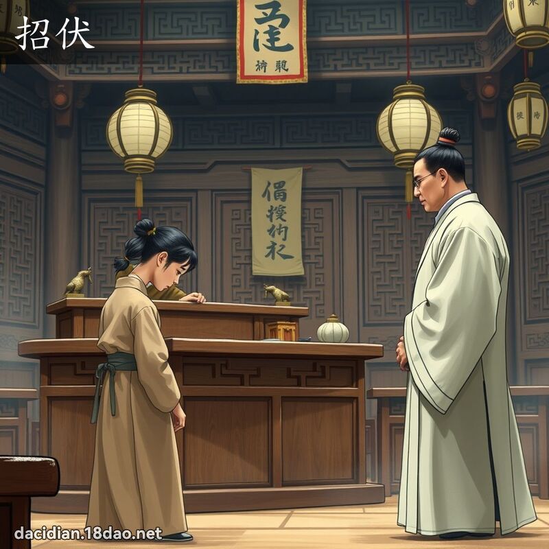 招伏 - 國語大辭典配圖