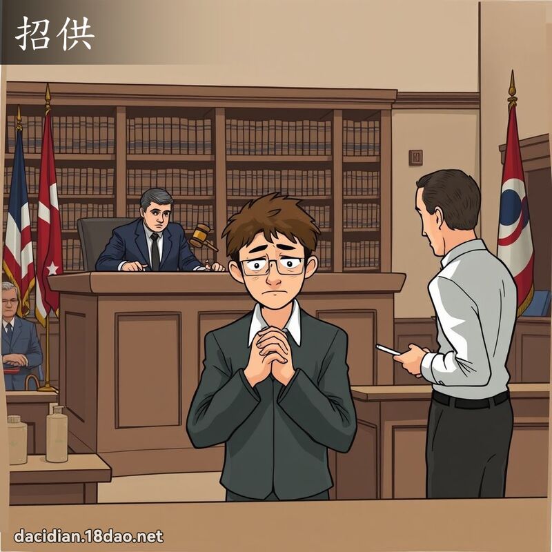 招供 - 国语大辞典配图