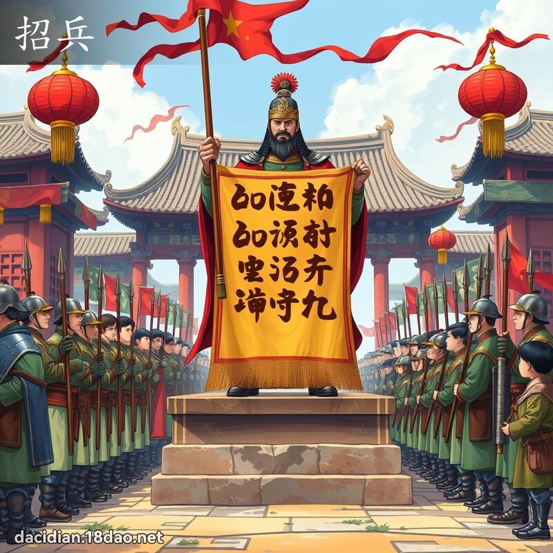 招兵 - 國語大辭典配圖