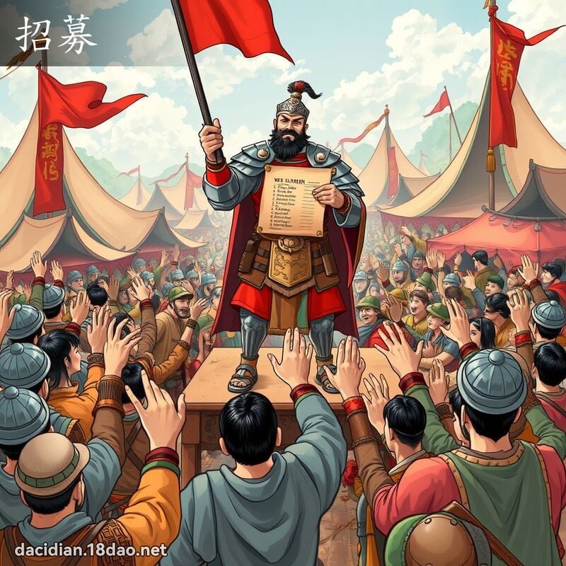 招募 - 国语大辞典配图