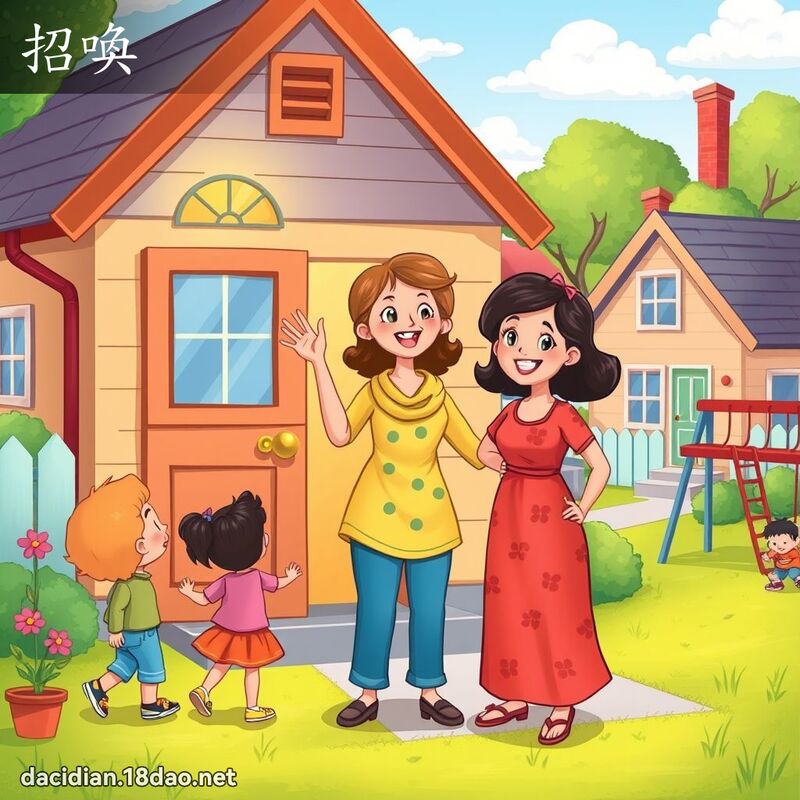 招喚 - 國語大辭典配圖