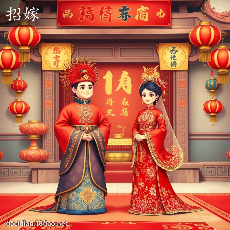 招嫁 - 国语大辞典配图