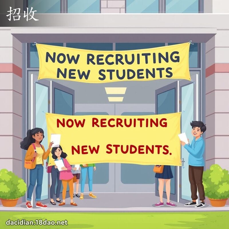招收 - 国语大辞典配图