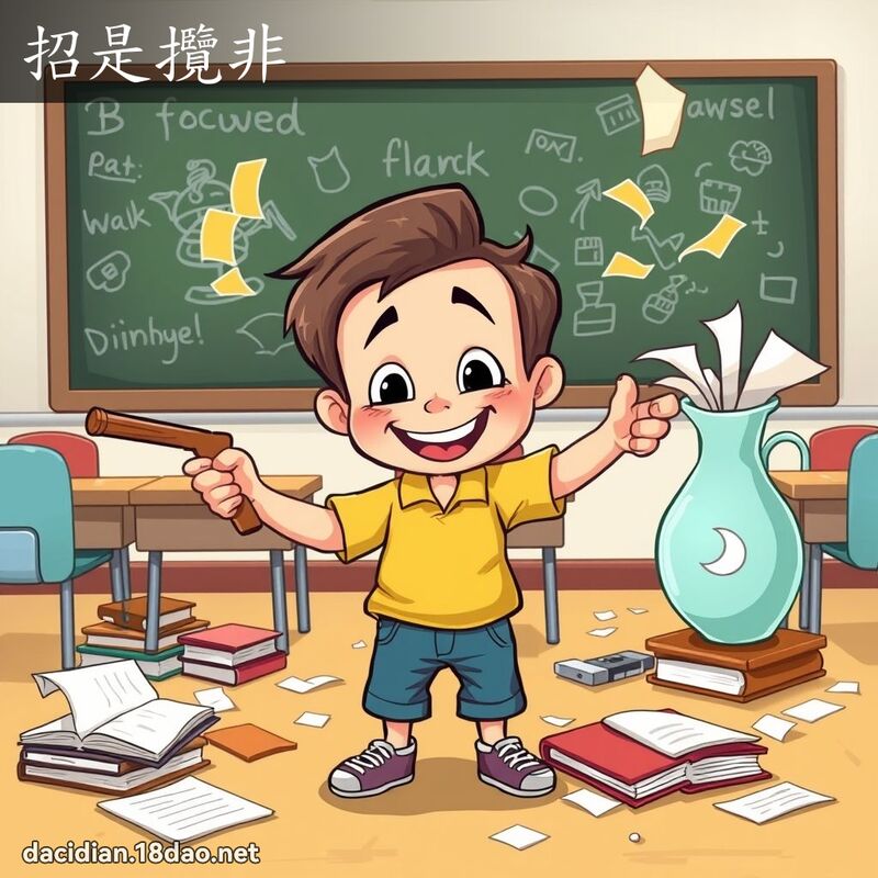 招是攬非 - 國語大辭典配圖