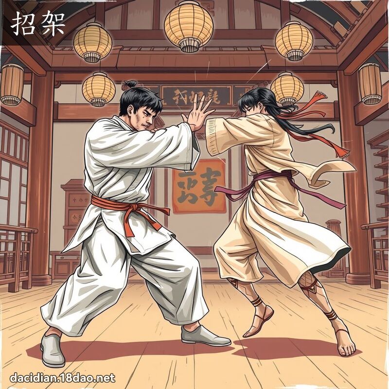 招架 - 国语大辞典配图
