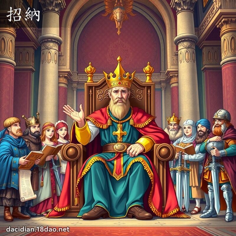 招纳 - 国语大辞典配图