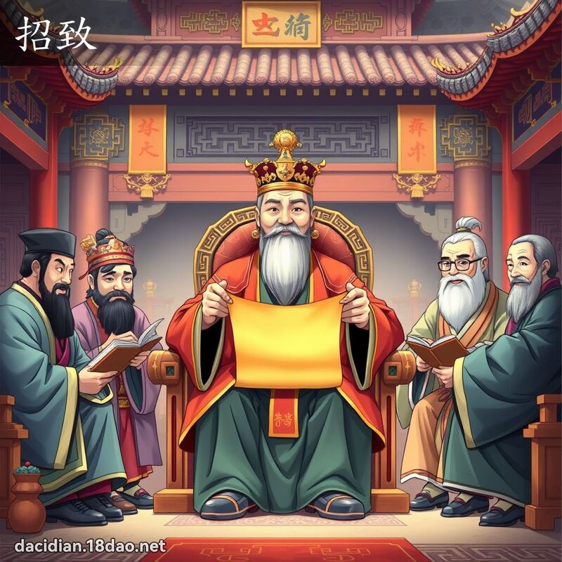 招致 - 国语大辞典配图